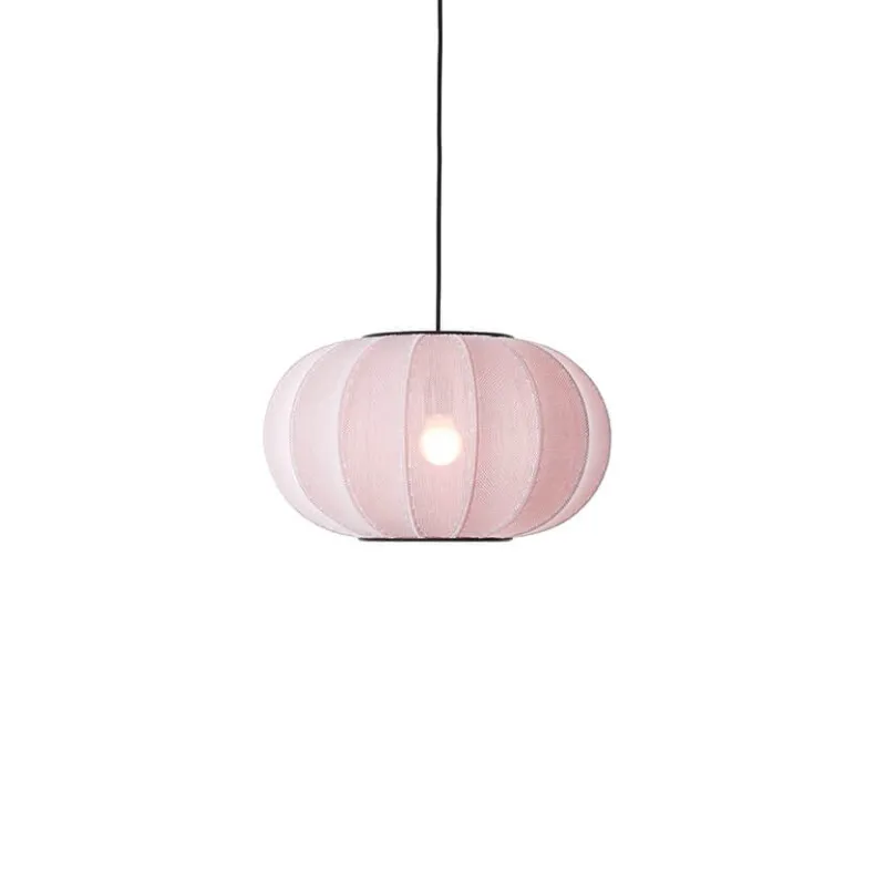 Online Knit-Wit Ø45 oval pendel, lys pink Spisebordslamper|Hængelamper