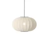 New Knit-Wit Ø57 oval pendel, pearl hvid Hvide Lamper|Spisebordslamper