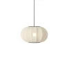 Clearance Knit-Wit Ø45 oval pendel, pearl hvid Hvide Lamper|Spisebordslamper