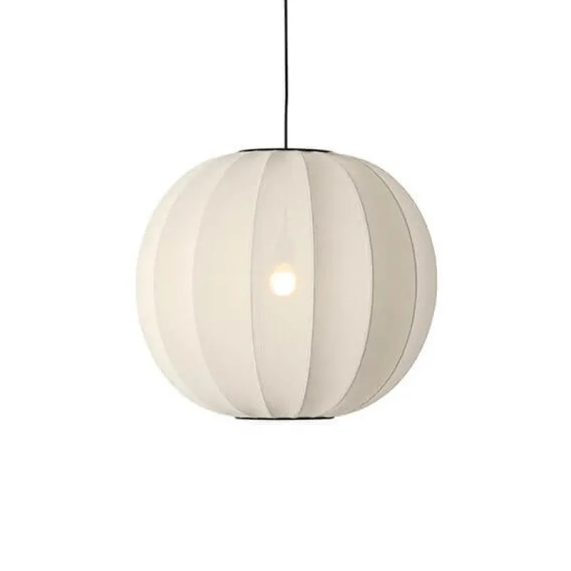 New Knit-Wit Ø60 rund pendel, pearl hvid Hvide Lamper|Spisebordslamper