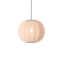 Outlet Knit-Wit Ø45 rund pendel, sandstone Spisebordslamper|Hængelamper