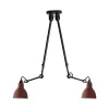 Hot No 302 Double loftlampe, sort/rød Industrielle Lamper