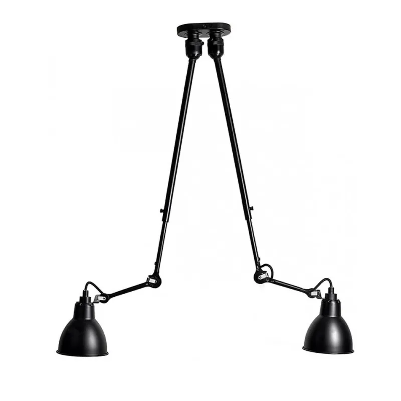 Discount No 302 Double loftlampe, sort Arbejdslys|Stue Lamper
