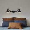 Outlet No. 204 Double væglampe, sort Sorte Væglamper|Industrielle Lamper