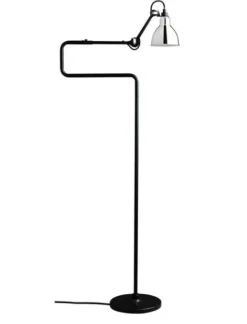 Outlet No 411 gulvlampe, mat sort/krom Standerlamper|Industrielle Lamper
