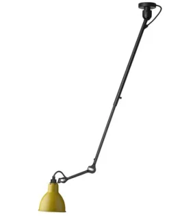 No 302 loftlampe, sort/gul Industrielle Lamper