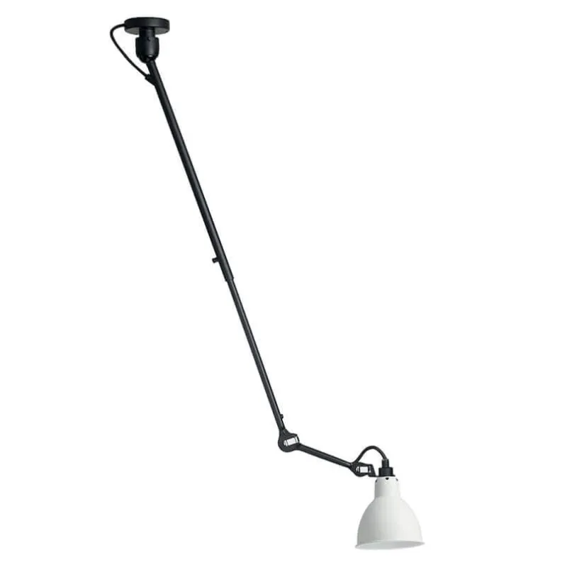 Clearance No 302 loftlampe, sort/hvid Industrielle Lamper