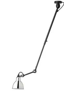 Clearance No 302 loftlampe, sort/krom Industrielle Lamper