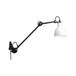 New No 222 væglampe, sort/hvid Læselamper|Industrielle Lamper