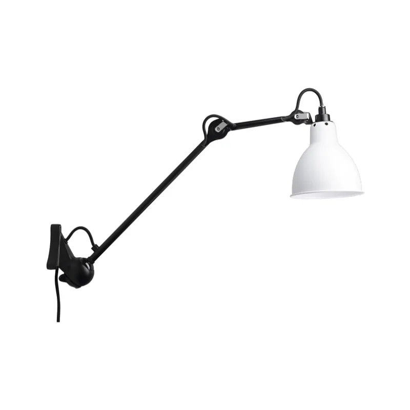 New No 222 væglampe, sort/hvid Læselamper|Industrielle Lamper