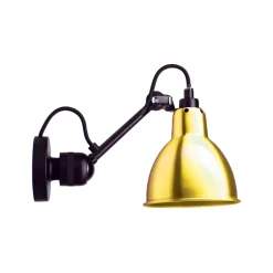Online No 304 Væglampe, sort/messing Messinglamper|Industrielle Lamper