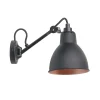 Outlet No 104 væglampe, sort/sort/kobber Industrielle Lamper