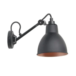 Outlet No 104 væglampe, sort/sort/kobber Industrielle Lamper