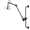 Outlet No 210 væglampe, sort/krom Krom Lamper|Industrielle Lamper