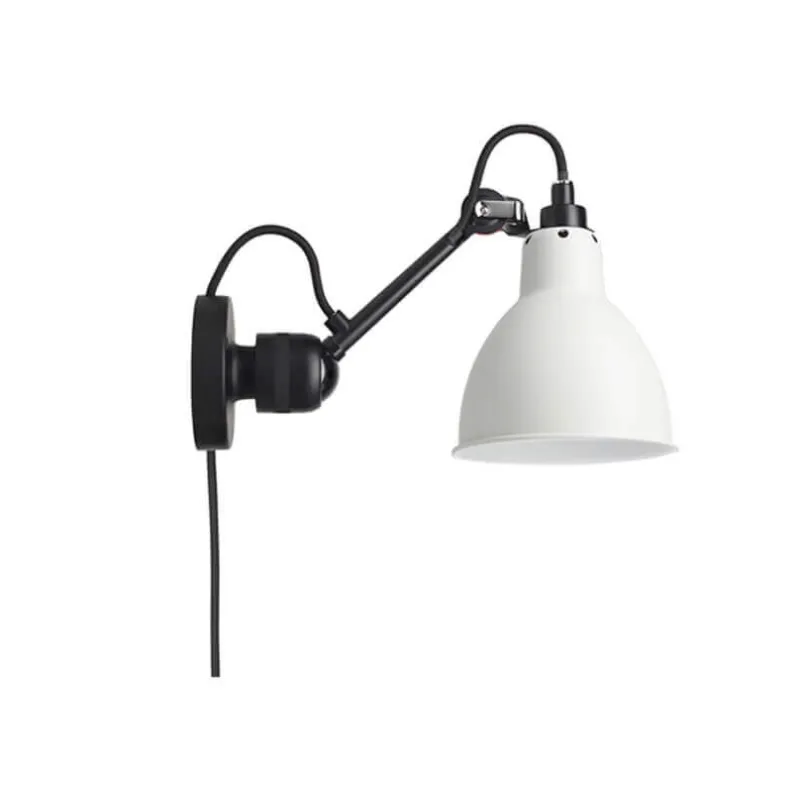 Outlet No 304CA væglampe, sort/hvid Industrielle Lamper|Stue Lamper