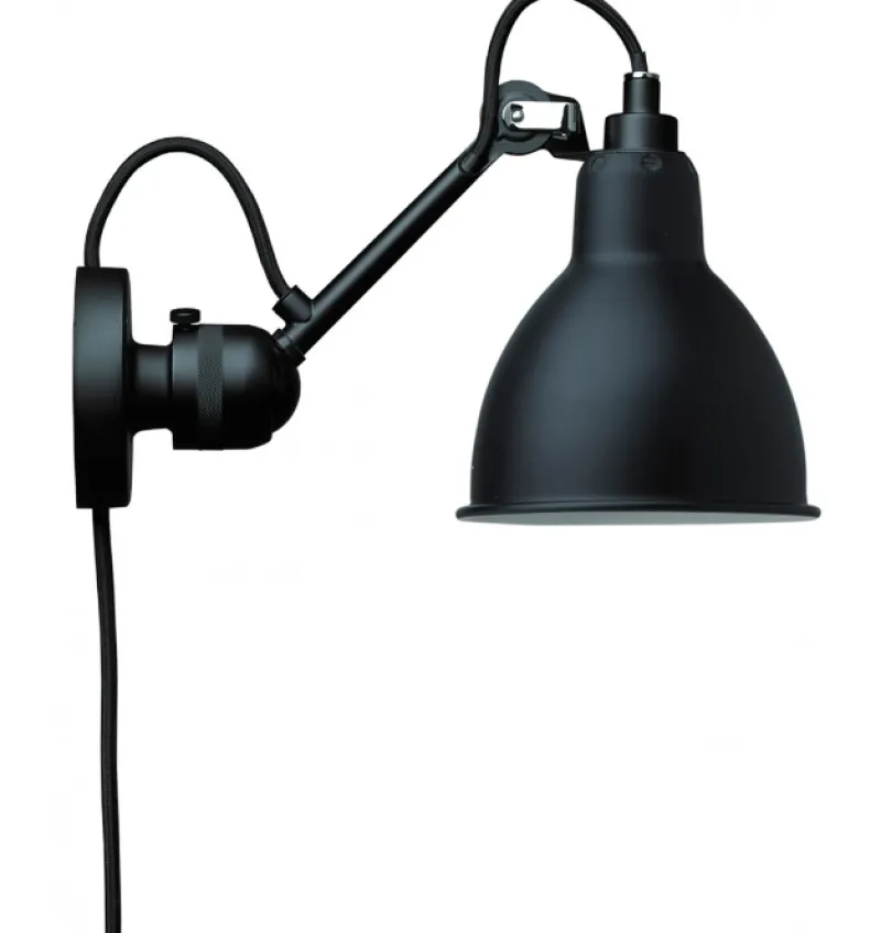 Outlet No 304CA Væglampe, sort Sorte Væglamper|Industrielle Lamper