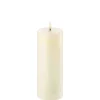 Best LED bloklys, Ivory, Smooth, 7,8x20 cm Lamper Til Reol|Led Stearinlys