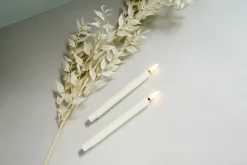 Clearance LED juletræslys, Nordic White, 2-pak, 1,3x13,8cm Led Stearinlys
