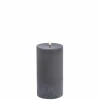 LED Smeltet bloklys, Grå, Rustic, 7,8x15 cm Lamper Til Reol|Led Stearinlys