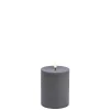New LED Smeltet bloklys, Grå, Rustic, 7,8x10 cm Lamper Til Reol|Led Stearinlys