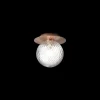 Clearance Liila 1 medium væglampe / loftlampe, mørk bronze/klar Glas Lamper|Vådrumslamper