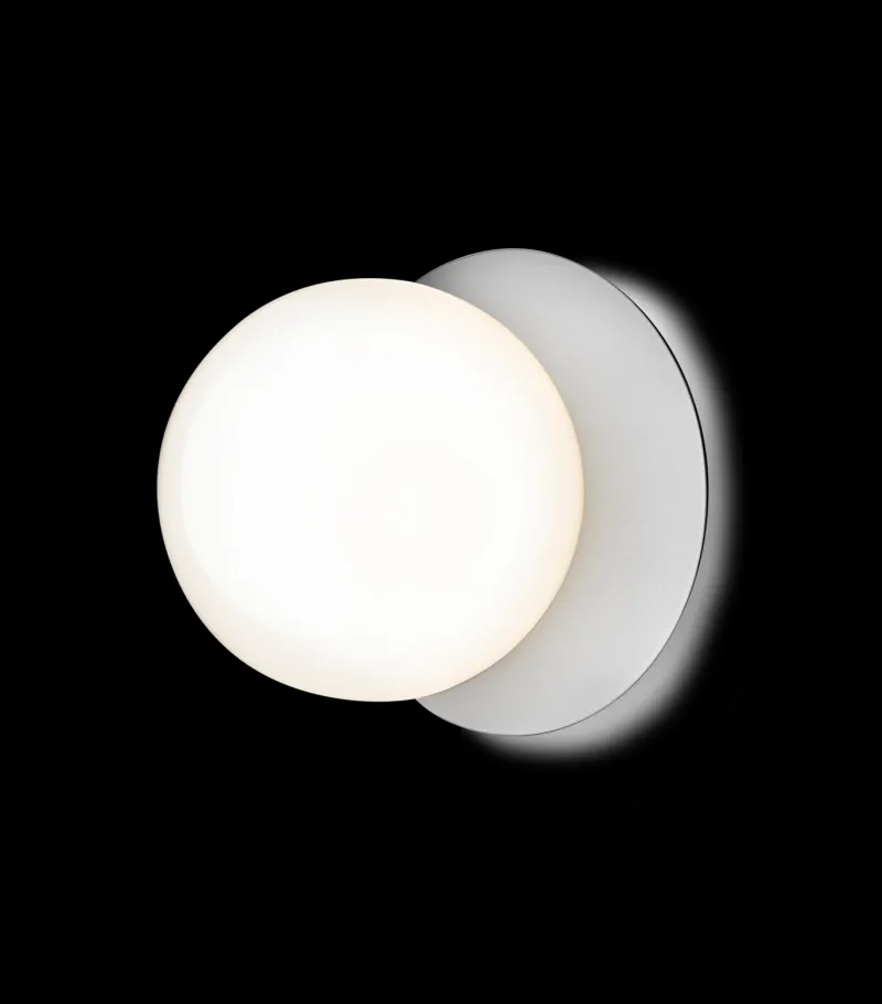 Sale Liila 1 medium væglampe / loftlampe IP44, light silver/opal Glas Lamper|Vådrumslamper