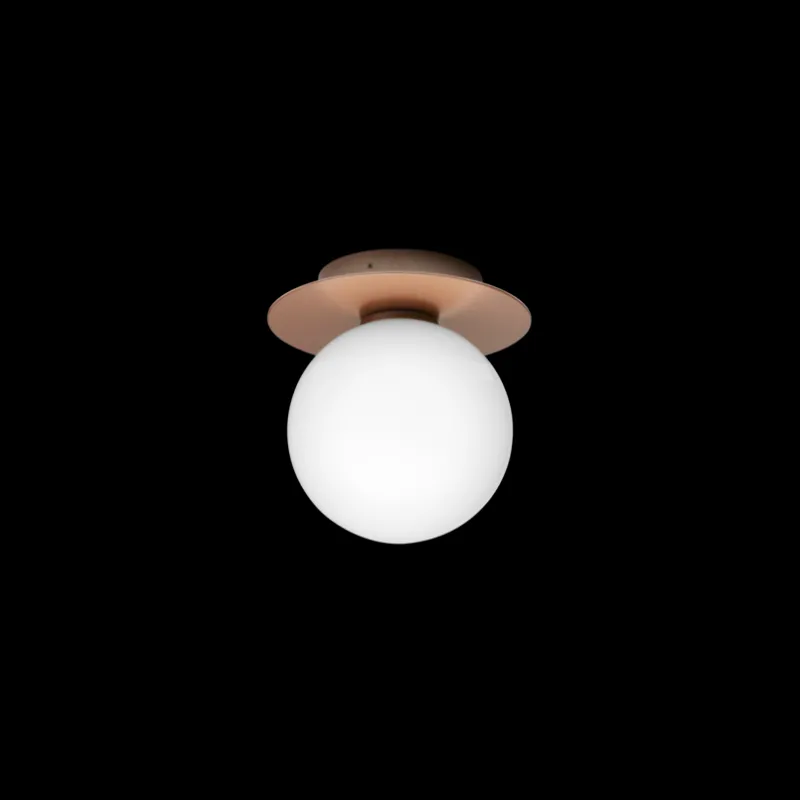 Discount Liila 1 Outdoor væglampe / loftlampe, mørk bronze/opal Glas Lamper|Sommerhus Lamper