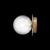 Outlet Liila 1 Small væglampe / loftlampe IP44, nordic guld/klar Glas Lamper|Vådrumslamper