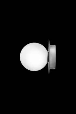 Outlet Liila 1 Small væglampe / loftlampe IP44, light silver/opal Glas Lamper|Vådrumslamper