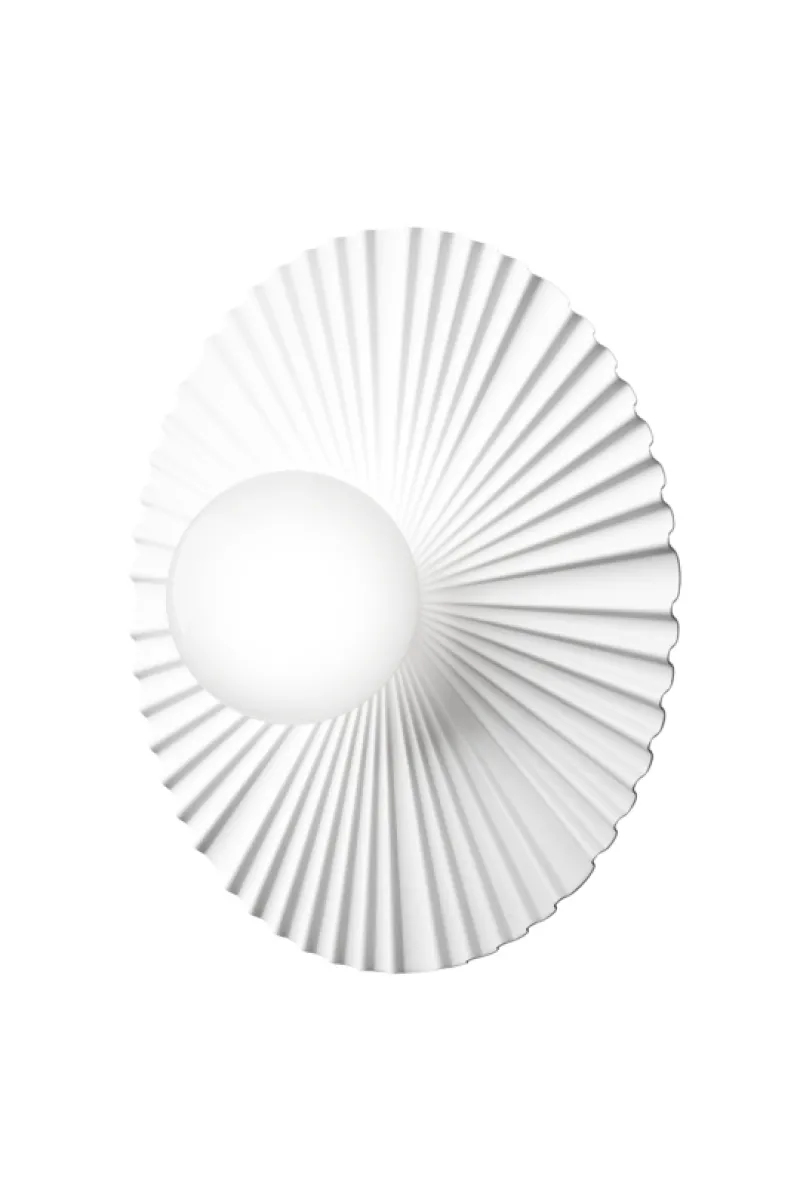 Discount Liila Muuse væglampe / loftlampe medium, hvid/opal Hvide Lamper|Stue Lamper