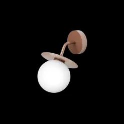 Discount Liila Outdoor væglampe, mørk bronze/opal Glas Lamper|Sommerhus Lamper