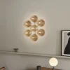 Hot Liila Star væglampe / loftlampe, nordic guld/klar Glas Lamper|Køkkenlamper