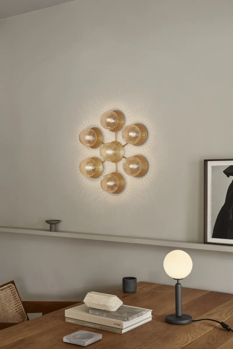 Hot Liila Star væglampe / loftlampe, nordic guld/klar Glas Lamper|Køkkenlamper