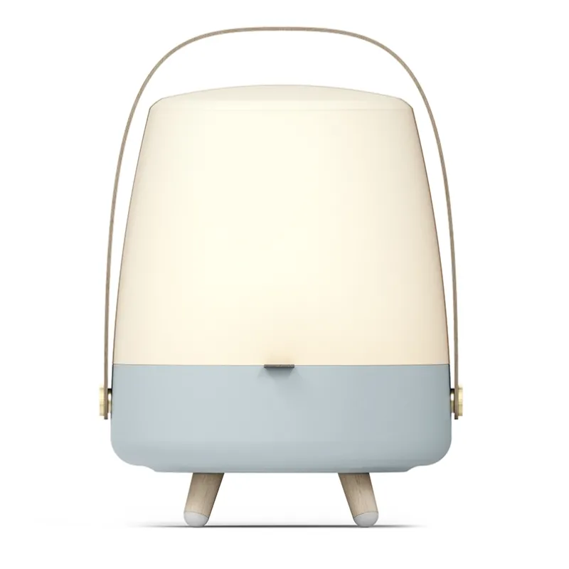 Lite-up Play LED lampe m/højtaler, sky blå Lamper I Træ|Transportable Lamper