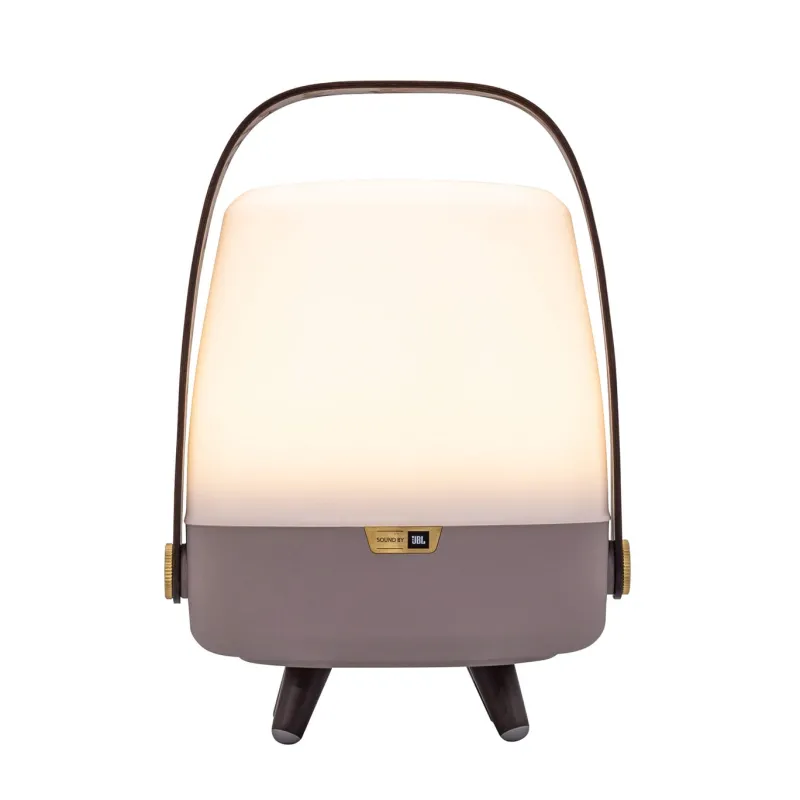Clearance Lite-up Play Mini 2.0 LED lampe m/JBL højtaler, earth Lamper I Træ|Transportable Lamper