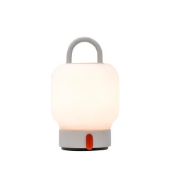 Outlet Loome bordlampe / batterilampe, cloudy (hvid) Transportable Lamper|Lamper Til Reol