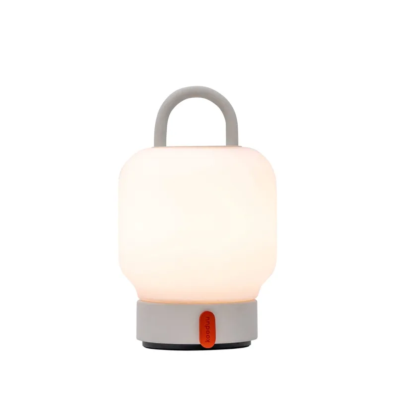 Outlet Loome bordlampe / batterilampe, cloudy (hvid) Transportable Lamper|Lamper Til Reol