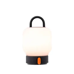 Clearance Loome bordlampe / batterilampe, antrasit Transportable Lamper|Lamper Til Reol