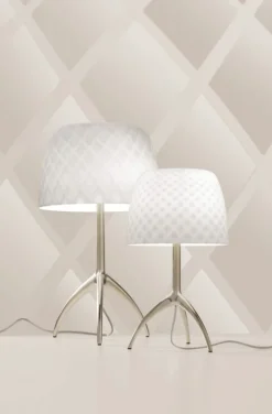 Hot Lumiere Grande '30 års jubilæum', pastilles bordlampe m/dæmper Glas Lamper|Hvide Lamper