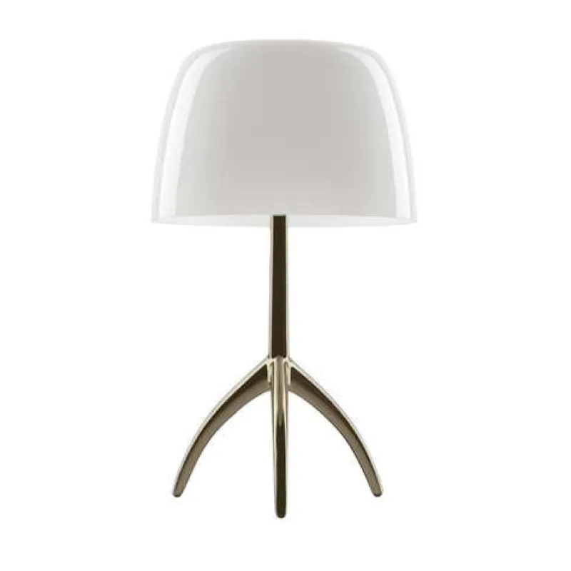 Online Lumiere Grande, hvid/pearl med dæmper Hvide Lamper|Glas Lamper