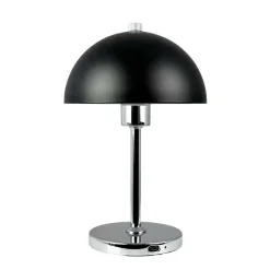 Clearance Malmø batterilampe / bordlampe, sort/krom Krom Lamper|Transportable Lamper