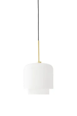 Hot Megumi pendel Ø18, messing/opal Messinglamper|Glas Lamper