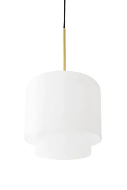 Outlet Megumi pendel Ø28, messing/opal Messinglamper|Hvide Lamper