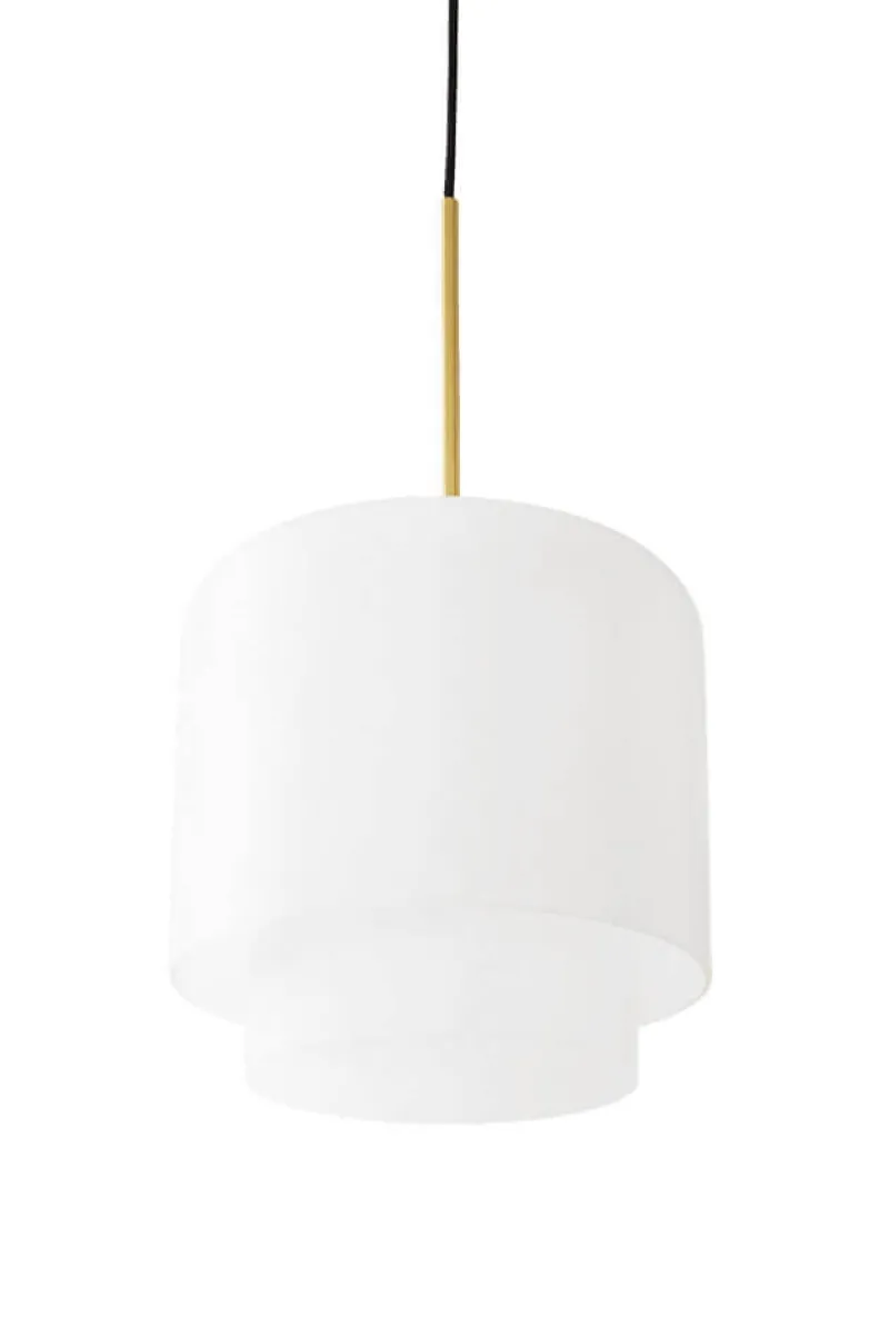 Outlet Megumi pendel Ø28, messing/opal Messinglamper|Hvide Lamper