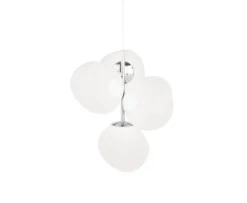 Outlet Melt mini lysekrone, opal/sølv Entre Lamper|Lysekroner