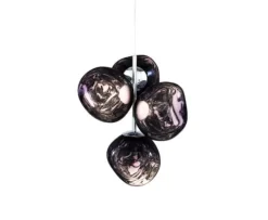 Clearance Melt mini lysekrone, røgfarvet Entre Lamper|Lysekroner
