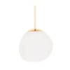 New Melt mini pendel, opal/guld Hvide Lamper|Hængelamper