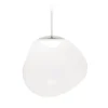 New Melt pendel, opal/sølv Hvide Lamper|Spisebordslamper