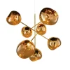 Outlet Melt stor lysekrone, guld Entre Lamper|Lysekroner
