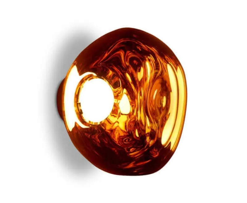 Hot Melt Surface mini væglampe / loftlampe, kobber Entre Lamper|Væglamper